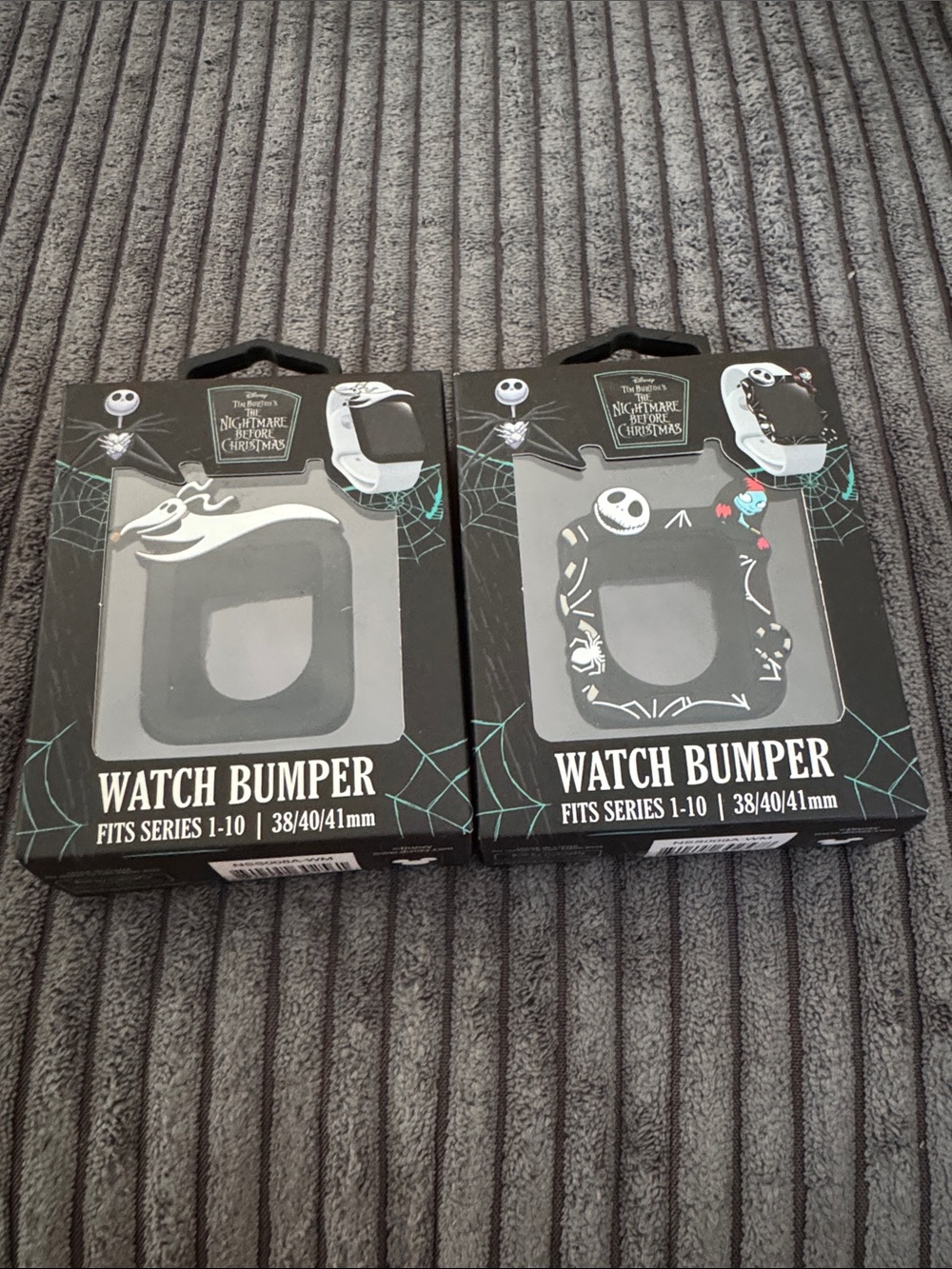 Disney Nightmare Before Christmas Apple Watch Bumper Cases Set of 2 (38/40/41mm)